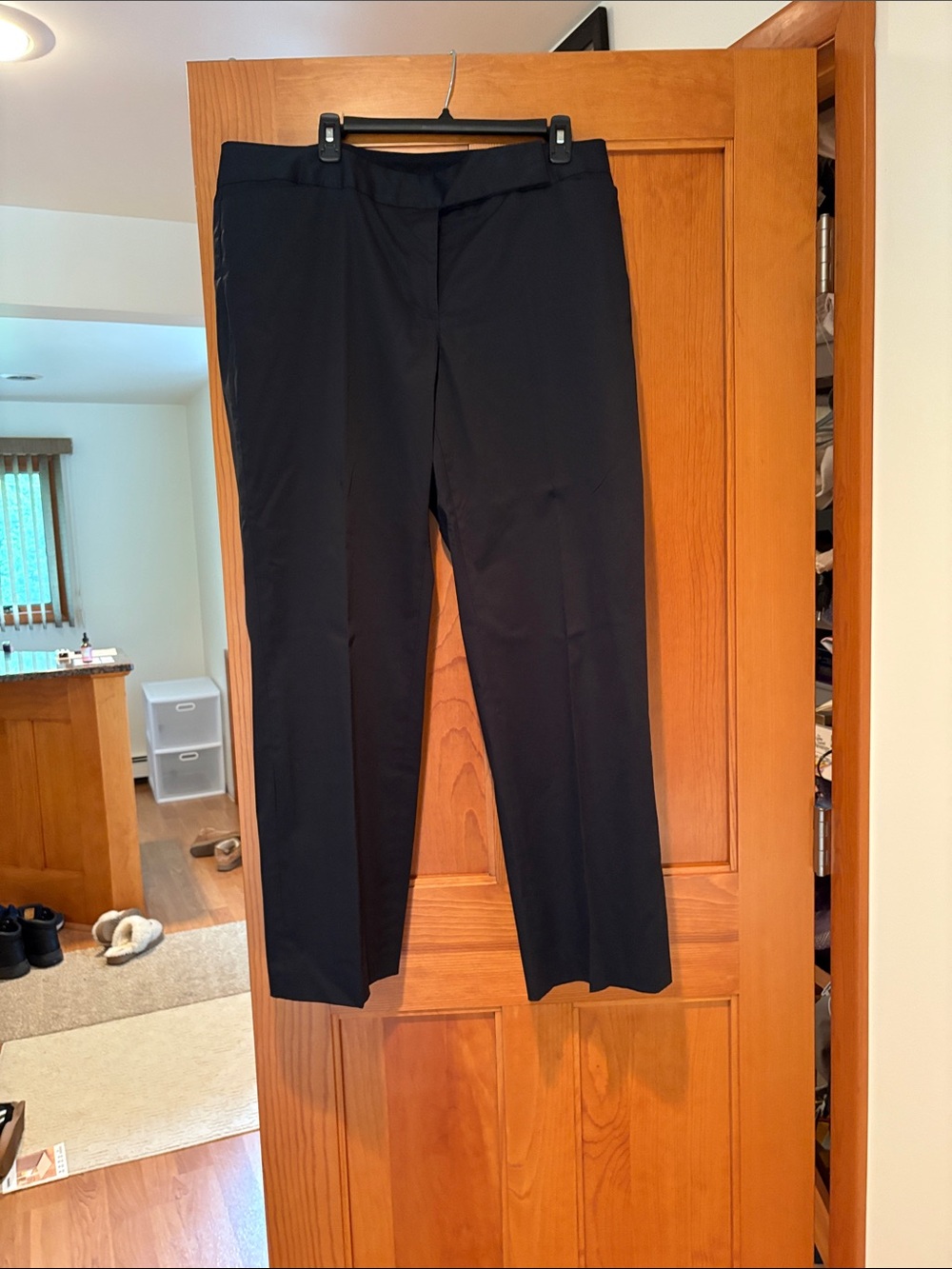 Liz Claiborne Black Straight-Leg Dress Pants